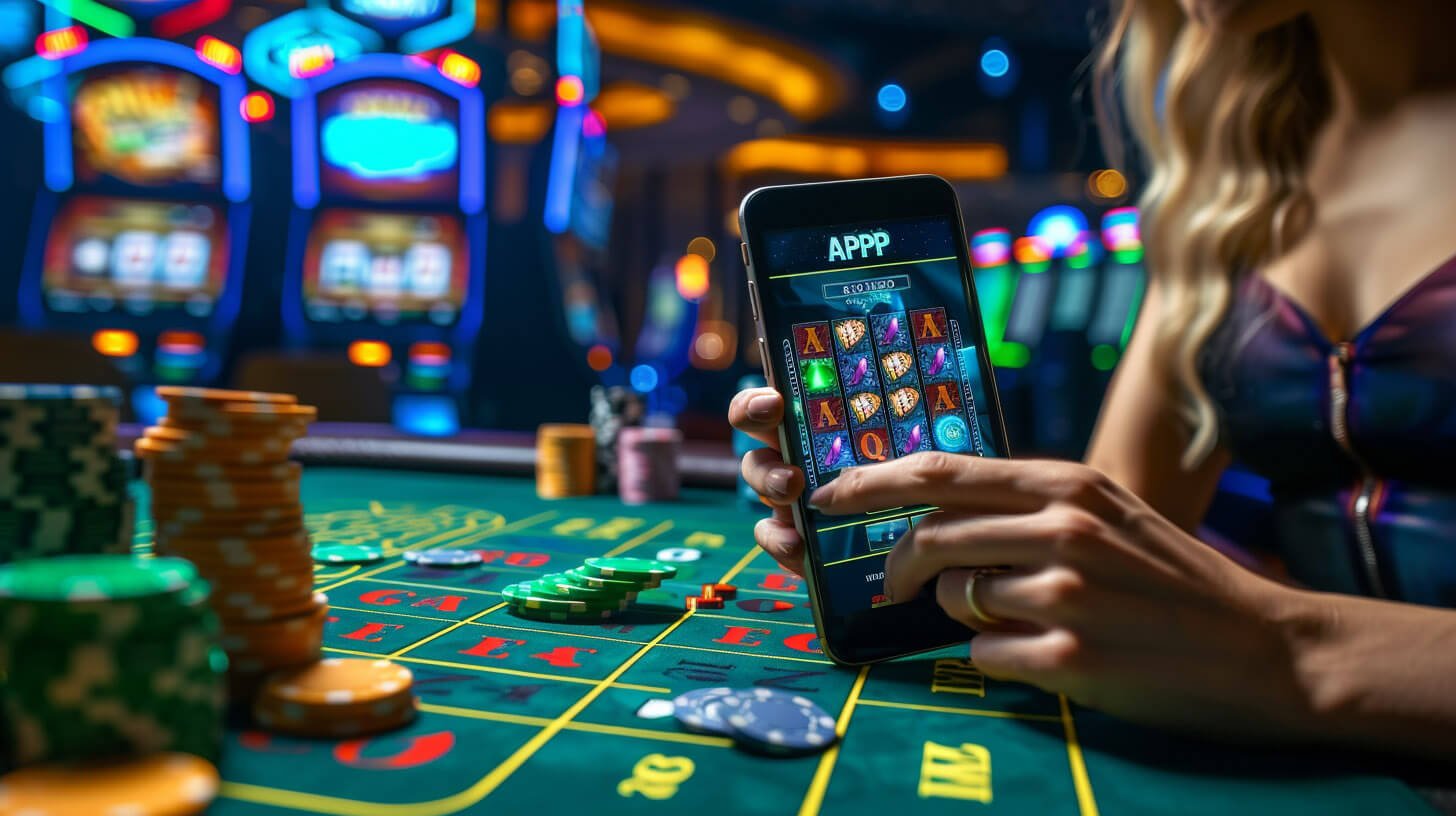 Dealer kasino live sedang membagikan kartu kepada pemain secara virtual